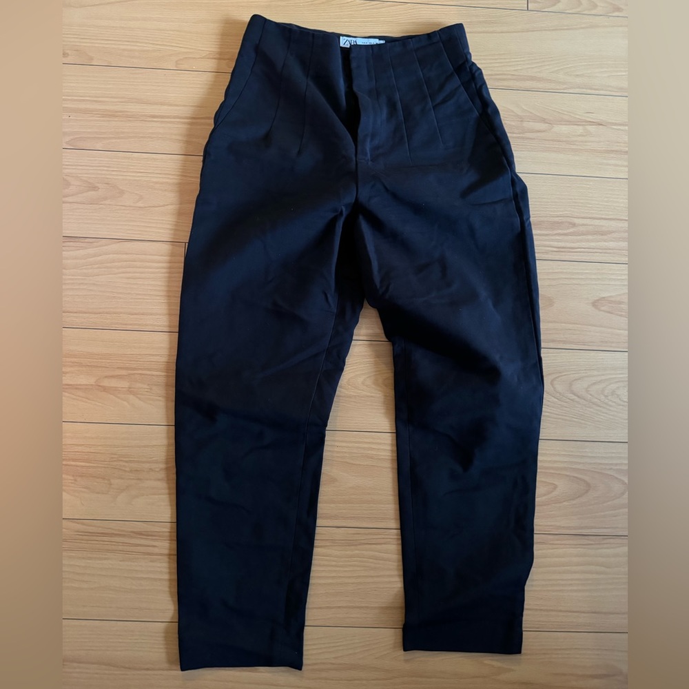 Zara Slim Fit Suit Pants - Black -
